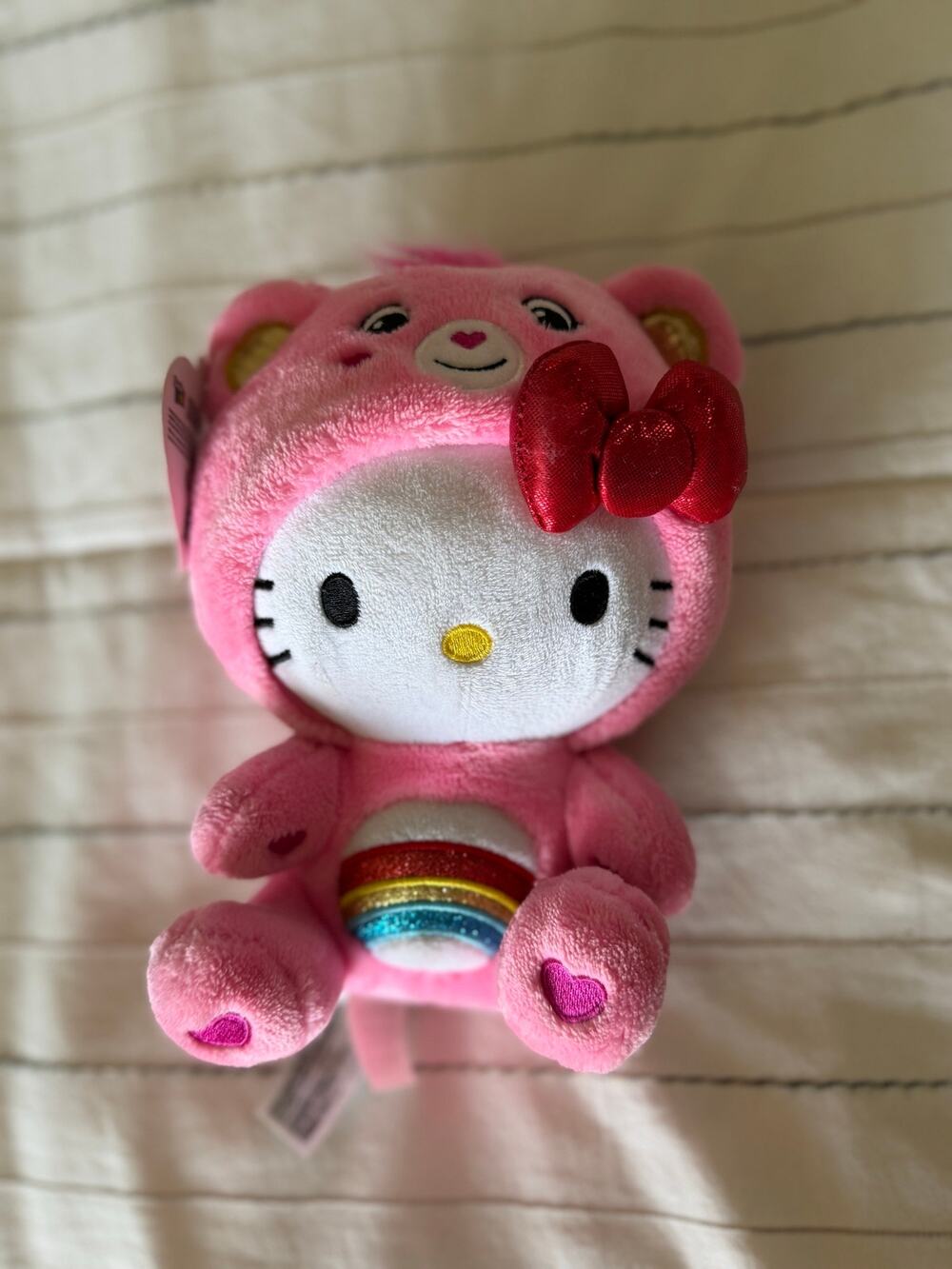 Hello Kitty x Care Bears Adorable Hello Kitty and Cheer Bear Plush!